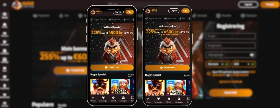 Hugo Casino App-Screenshot